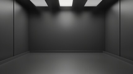 Gray empty room studio gradient used for background and display your product