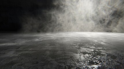 Texture dark concrete floor with mist or fog - obrazy, fototapety, plakaty