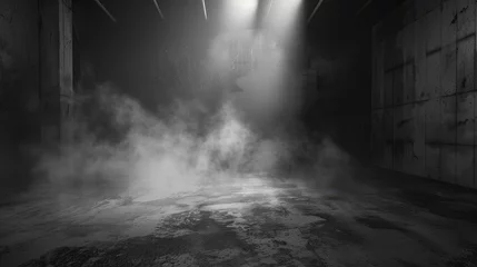 Foto op Plexiglas Texture dark concrete floor with mist or fog © buraratn