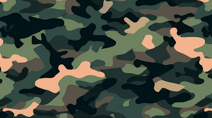 Fototapeta premium Camouflage seamless pattern