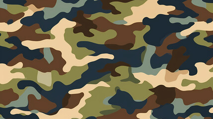 Fototapeta premium Camouflage seamless pattern