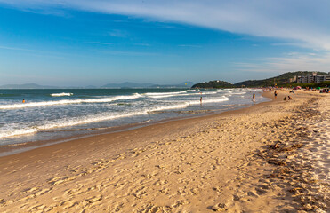 mar na Praia Grande  Caravelas Governador Celso Ramos Santa Catarina Brasil