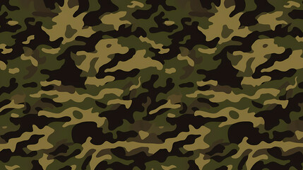 Fototapeta premium Camouflage pattern illustration