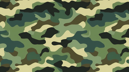 Fototapeta premium Camouflage pattern illustration