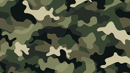 Fototapeta premium Camouflage pattern illustration