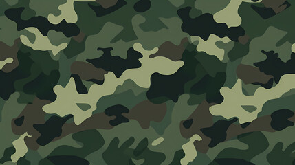 Fototapeta premium Camouflage pattern illustration