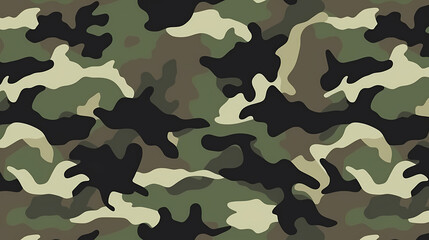 Fototapeta premium Camouflage pattern illustration