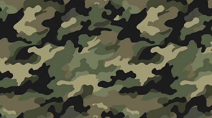 Fototapeta premium Camouflage pattern illustration