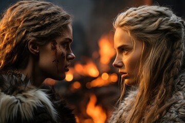 Bold female viking: a glimpse into the fierce world of Nordic shieldmaidens, showcasing strength, bravery, and the untold stories of Viking warrior women in the pages of history and myth.