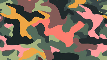 Camouflage pattern illustration