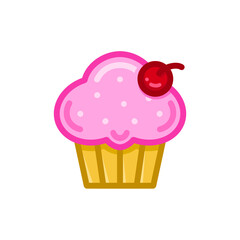 cupcake with cherry