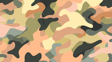 Camouflage pattern illustration