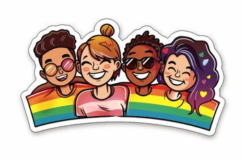 LGBTQ Pride groupies. Rainbow golden brown colorful self appreciation diversity Flag. Gradient motley colored diversity issues LGBT rights parade festival collaborative creativity diverse gender