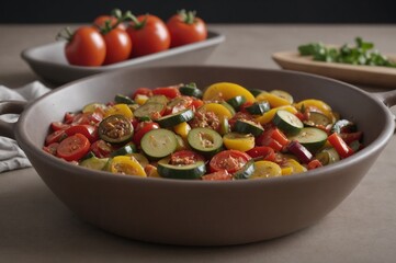 Gourmet ratatouille dish picture