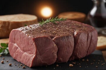 Delicious slice of ham picture