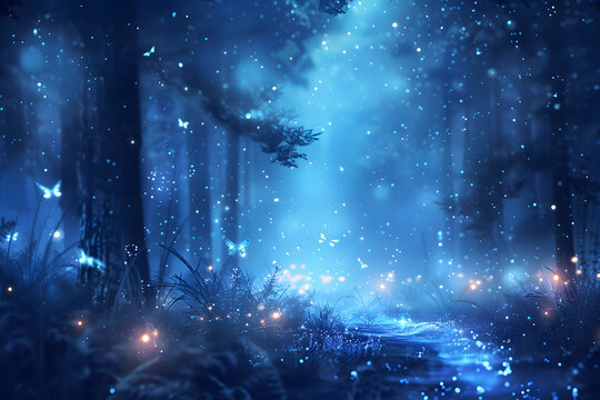 Magischer Hintergrund: Verzauberte Atmosph&auml;re in surrealer Fantasie