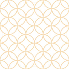Fototapeta premium Seamless asian background pattern.Abstract geometric circle lines. Traditional japanese ornament.