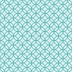 Fototapeta premium Seamless asian background pattern.Abstract geometric circle lines. Traditional japanese ornament.