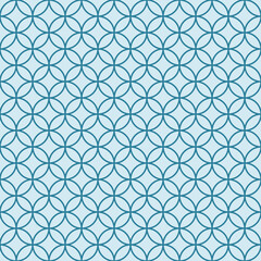 Fototapeta premium Seamless asian background pattern.Abstract geometric circle lines. Traditional japanese ornament.