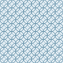 Seamless asian background pattern.Abstract geometric circle lines. Traditional japanese ornament.