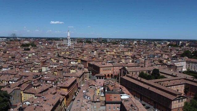 Aerial view of Modena city. Emilia Romagna, Italy