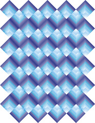 geometric plane composition in the form of a square with gradient blue as visual design inspiration
