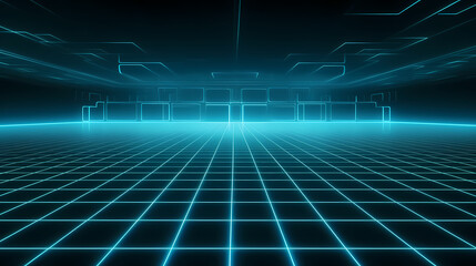 Obraz premium Dark mesh on background, big data and cybersecurity