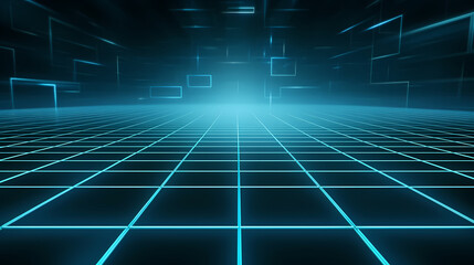Obraz premium Dark mesh on background, big data and cybersecurity