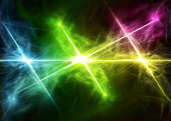 Abstract Colorful Starburst Background