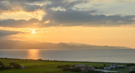 sunset view of the mountains in Cyprus in winter 7