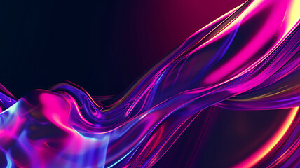 3d rendered abstract holographic Liquid Gradient Colorful Background