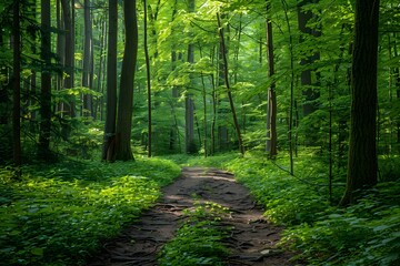 Obraz premium In a dense forest