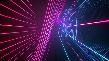 3d rendered motion speed of light neon wallpaper