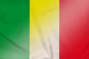 Mali and Italy state flag international contract ITA MLI