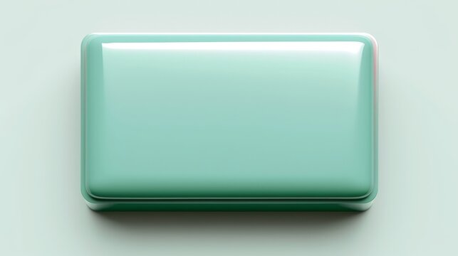 vector icon sage green rectangle blank WEB UI Button  