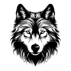 vector illustration of wolf