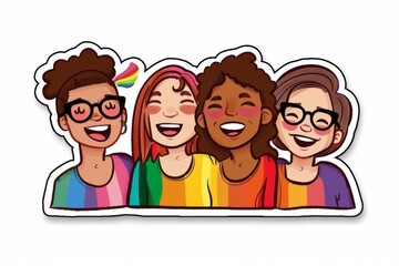 LGBTQ Pride roygbiv. Rainbow eir colorful kaleidoscope diversity Flag. Gradient motley colored lgbtq+ drag queens LGBT rights parade festival collective responsibility diverse gender illustration