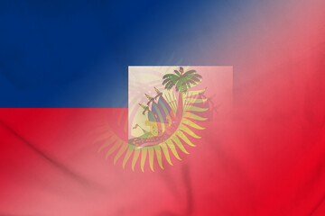 Haiti and Kyrgyzstan national flag international relations KGZ HTI