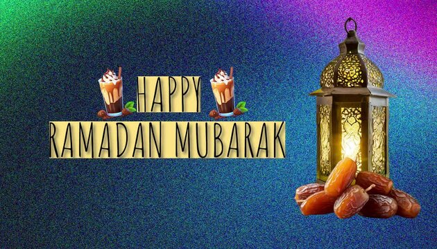 Happy Ramadan greeting card, for celebration