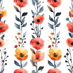 Frühlingsblumen und Streifenmuster © Gogi