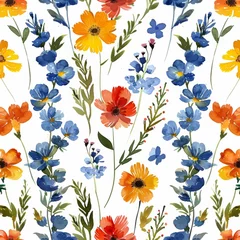 Frühlingsblumen und Streifenmuster © Gogi