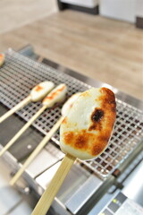 笹かまぼこ　焼き体験