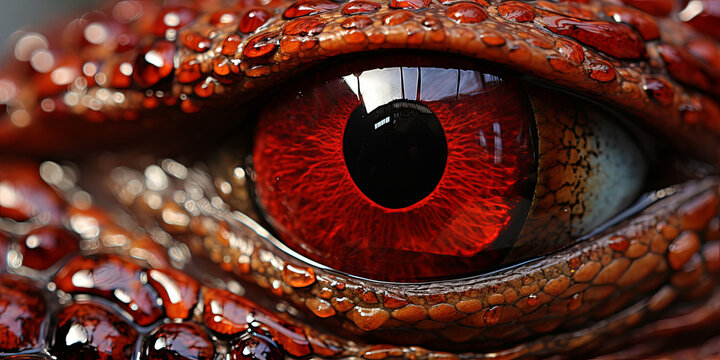 A Close Examination Captures The Alligator's Skin in Exquisite Detail, Showcasing a Macro Assembl