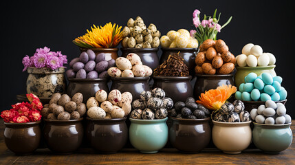 ATureSQue Easter Table Presentation Featuring Flowers, Delectable Cakes, and An Abundance of Eas