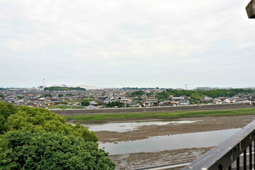 Fototapeta premium 中津城天守閣からの風景