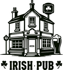 Naklejka premium Irish Pub