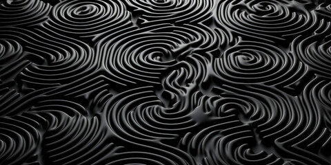 The intricate, swirling texture of a fingerprint, with whorls and loops forming a unique pattern - obrazy, fototapety, plakaty