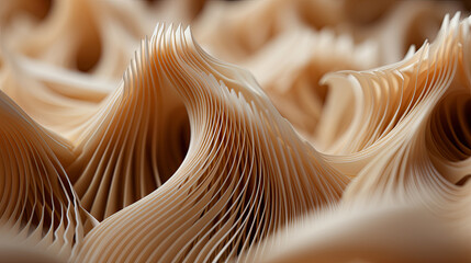 The intricate, swirling texture of a seashell, with delicate ridges and spirals spiraling out fro
