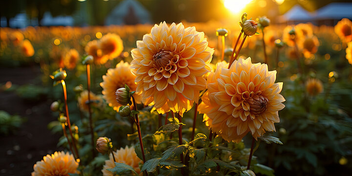The subtle interplay of light and shadow on the petals of a blooming flower, each petal glowin