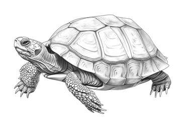 Obraz premium coloring pages sketch of turtle